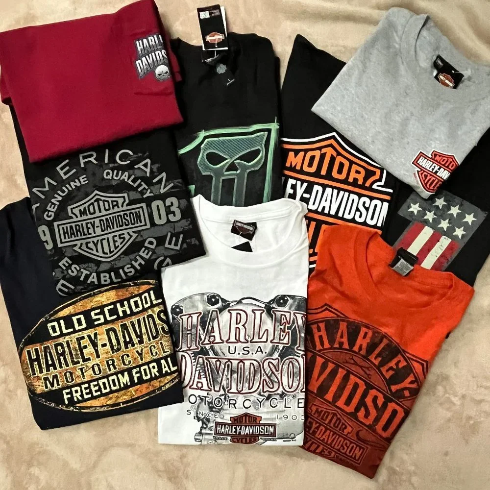 Harley Davidson T-Shirt Bundle of 9 shirts - Picture 12 of 14